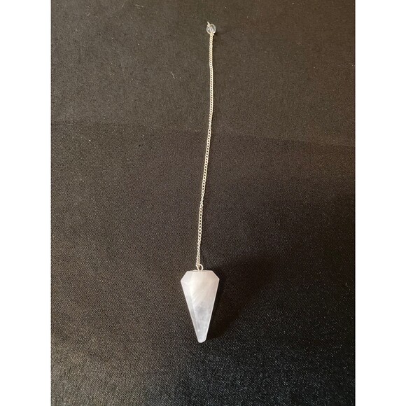 Reiki Infused Rose Quartz Crystal Pendulum - Picture 9 of 10